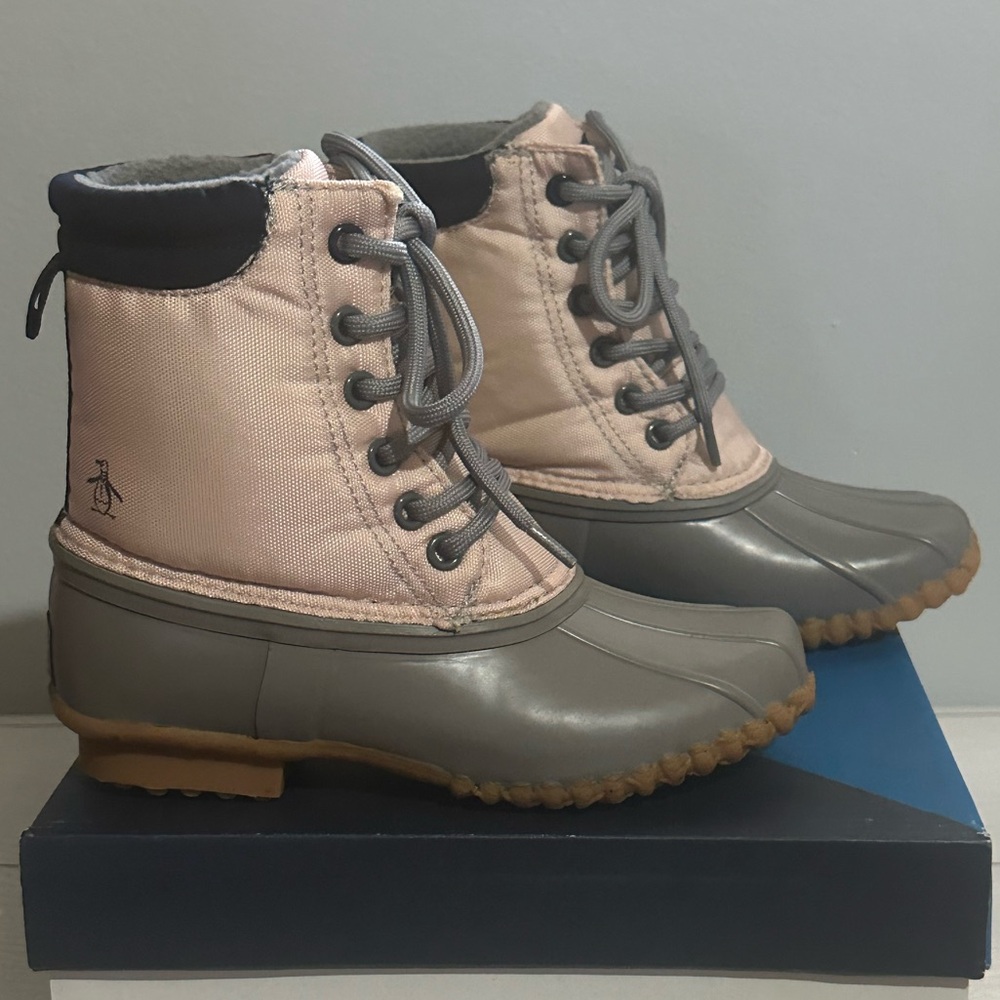 Original Penguin Junior Little Girls Addison Lace Up Boot